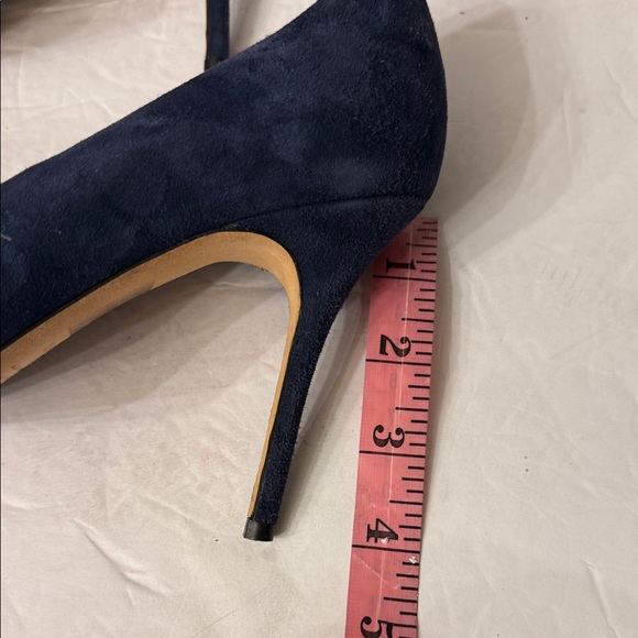 J. Crew Dark Blue Suede Heels - Picture 4 of 6